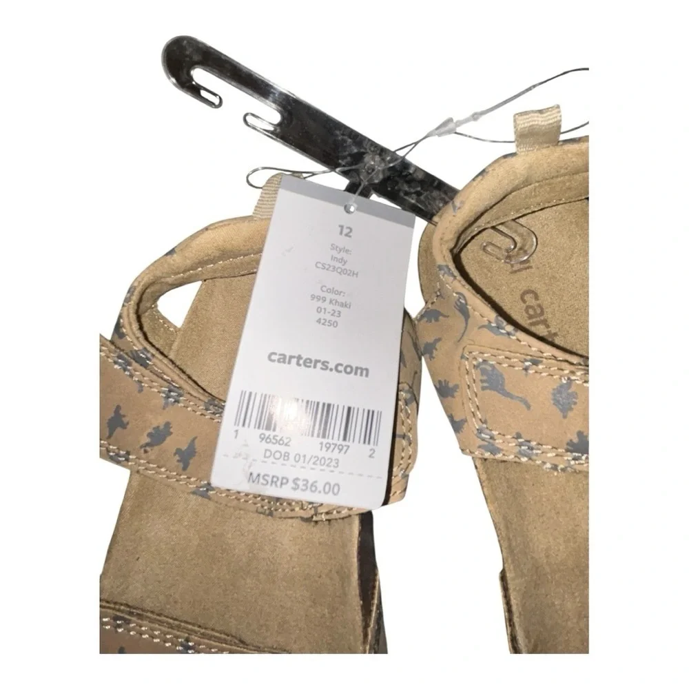 Carter's Baby Boys Indy Fastening Strap Sandals size 12 new with tags